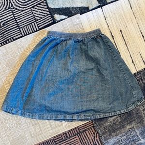 Tea Collection Denim Elastic Waist Skirt Sz 6